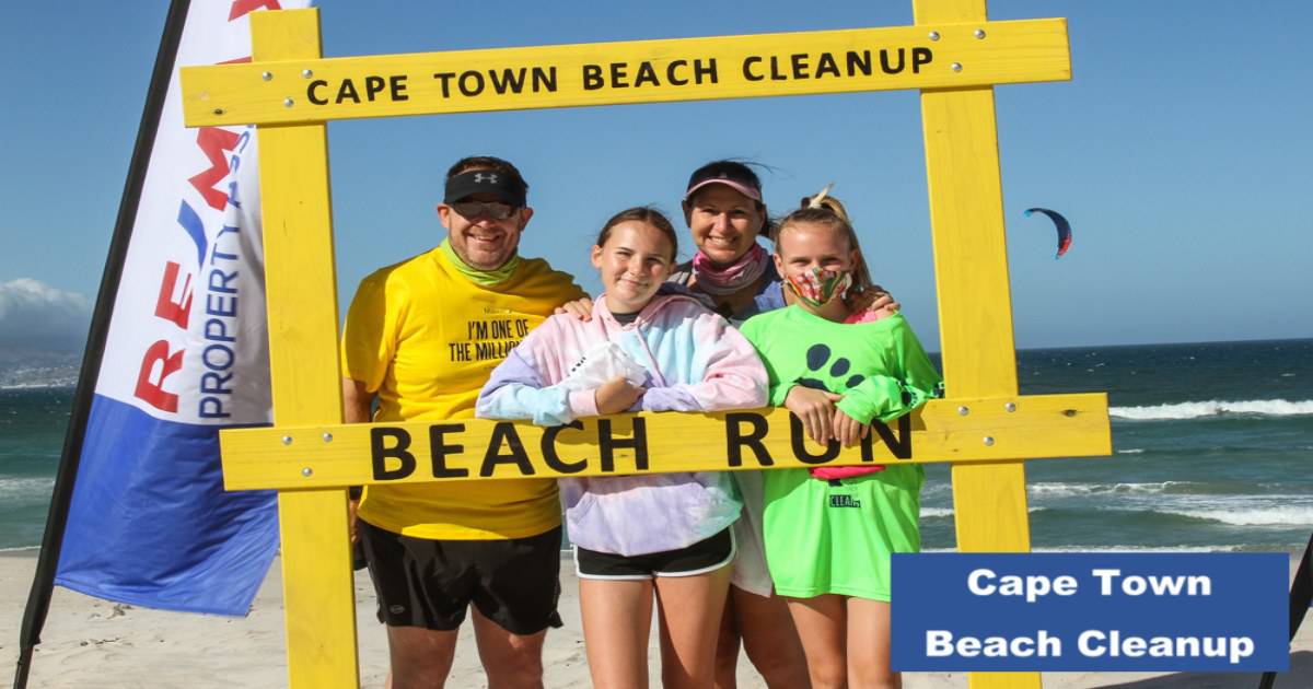 family beach cleanup